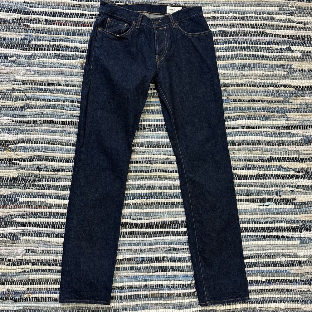 Imogene And Willie Barton Slim Dark Wash Selvedge Jeans Button Fly 30 X 33